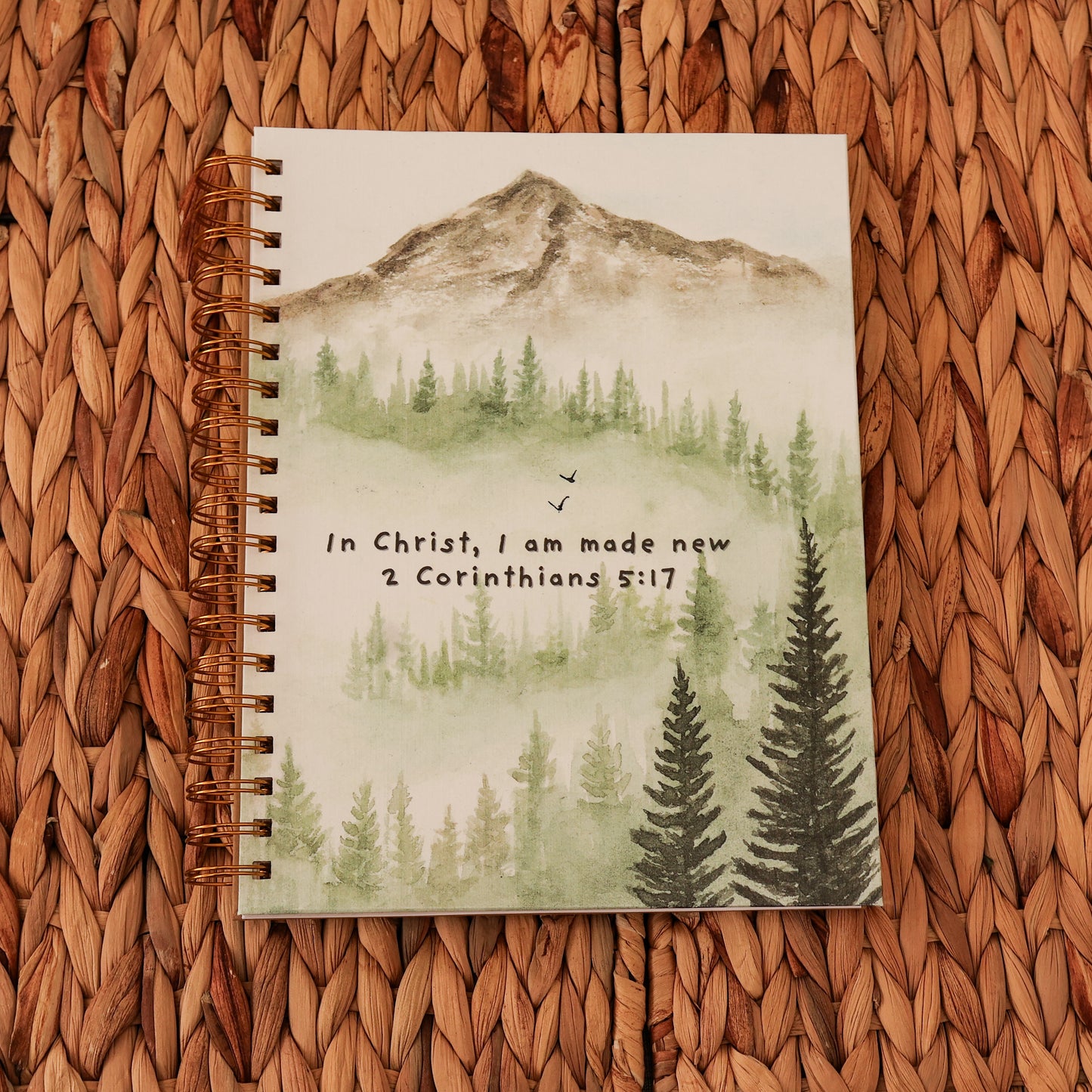 Large Spiral Bound Notebook “With Him” Cover Series