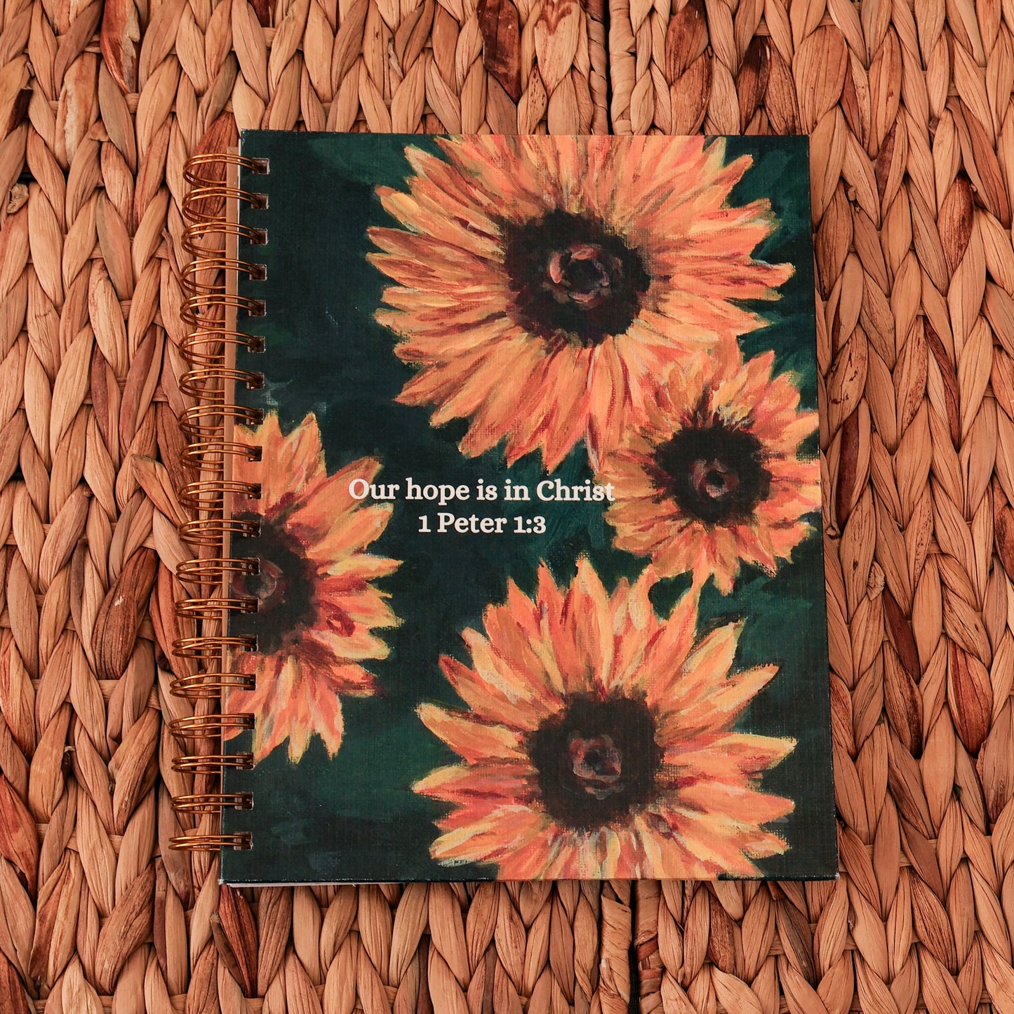 Large Spiral Bound Notebook “With Him” Cover Series