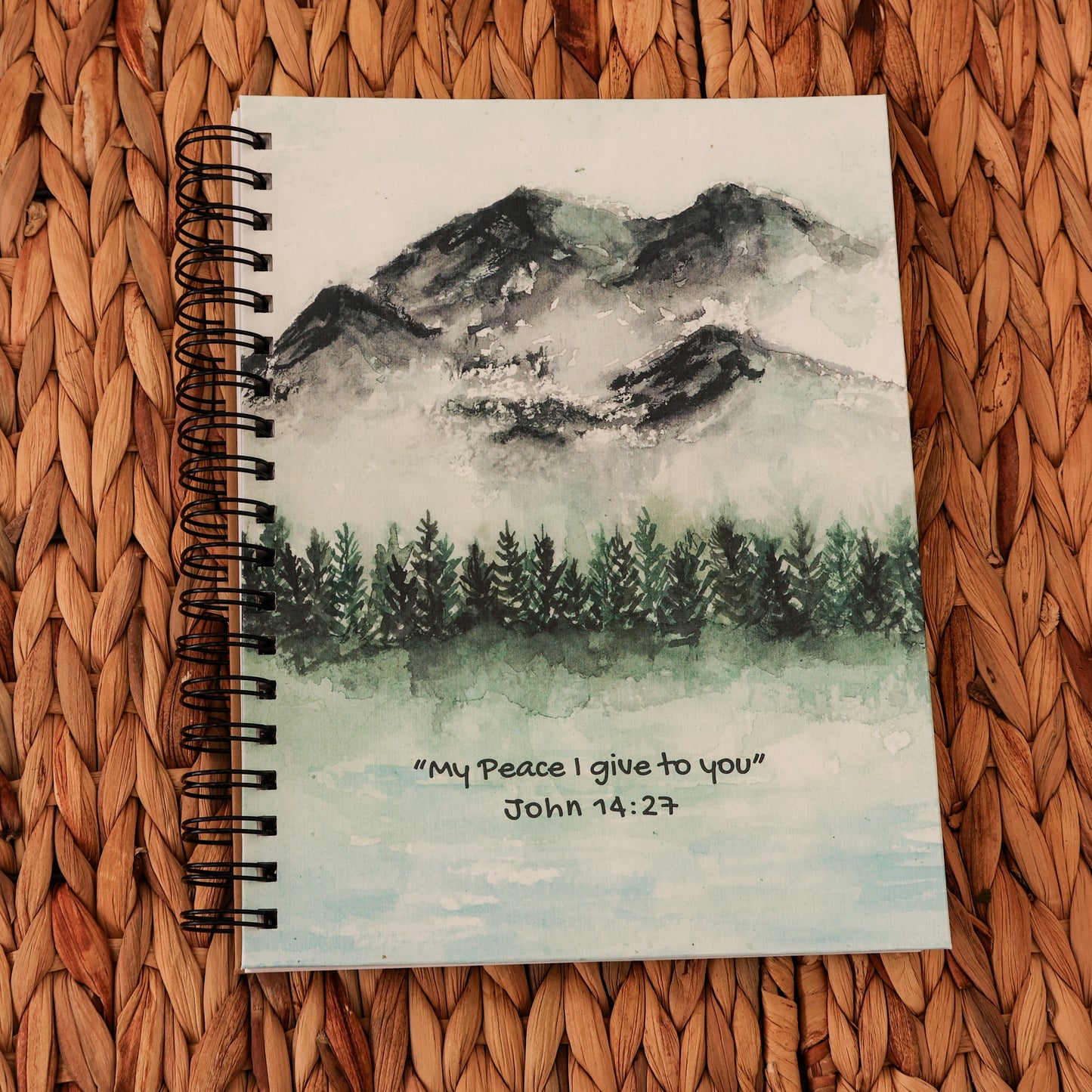 Large Spiral Bound Notebook “With Him” Cover Series