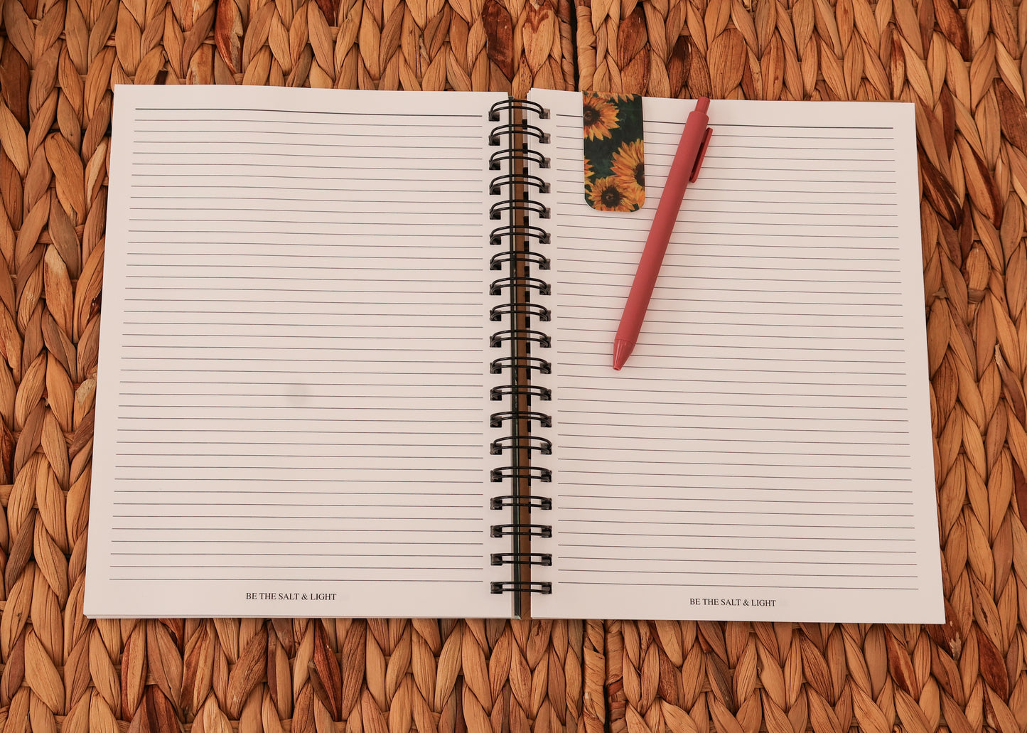 Large Spiral Bound Notebook “With Him” Cover Series