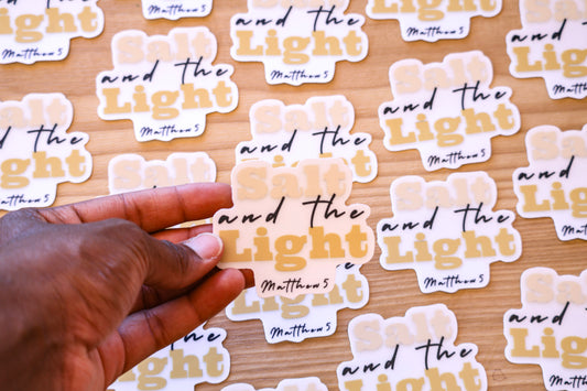 Salt & Light | Clear Sticker image 0