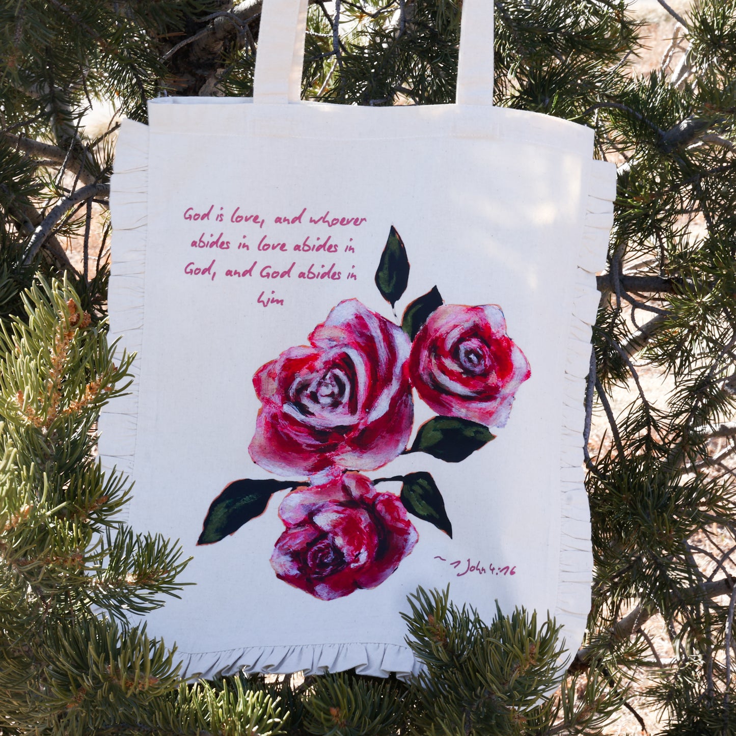 "Eternal Love" Cotton Tote Bag