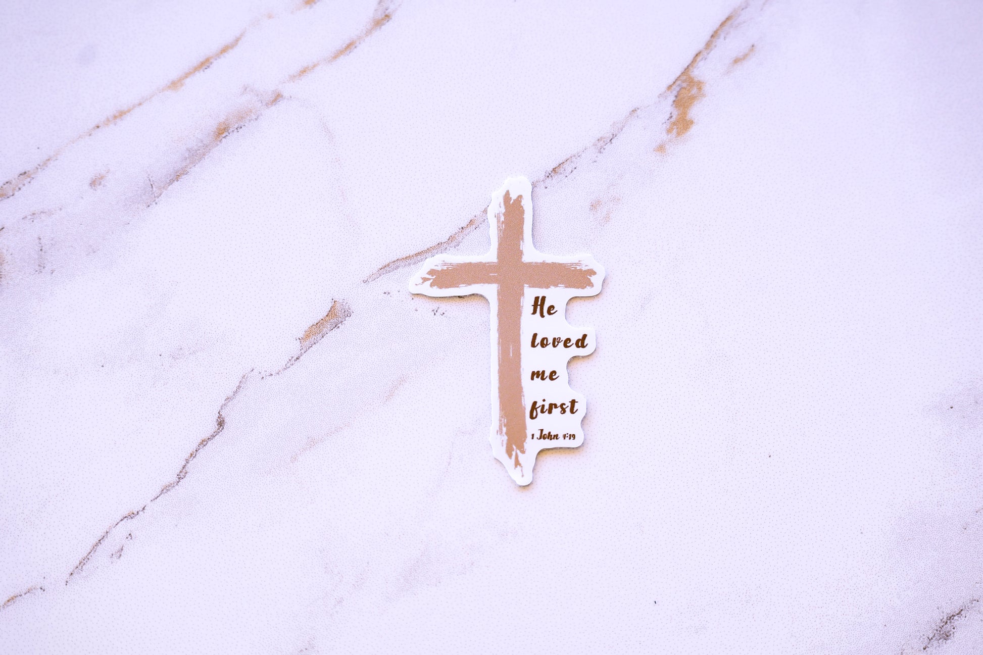 1 John 4:19 Mini Sticker image 1