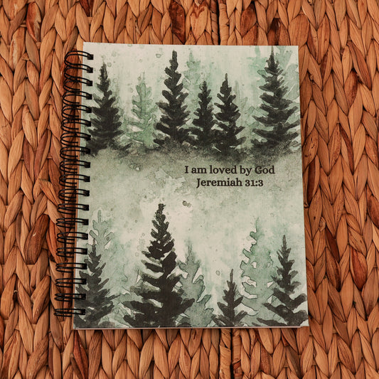 Large Spiral Bound Notebook “With Him” Cover Series