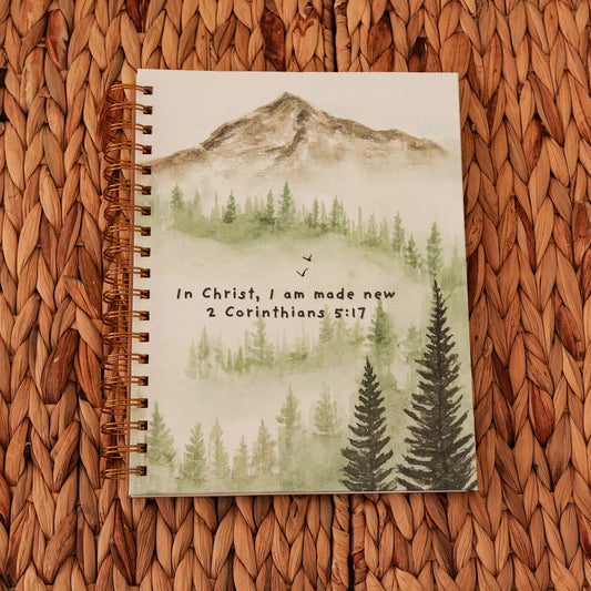 Large Spiral Bound Notebook “With Him” Cover Series