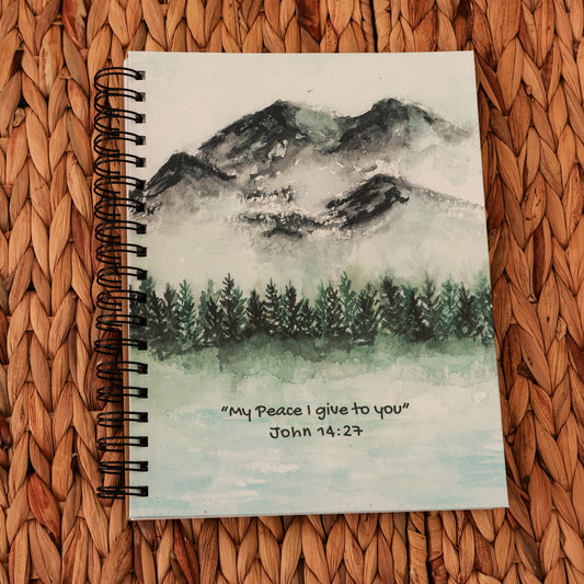 Large Spiral Bound Notebook “With Him” Cover Series